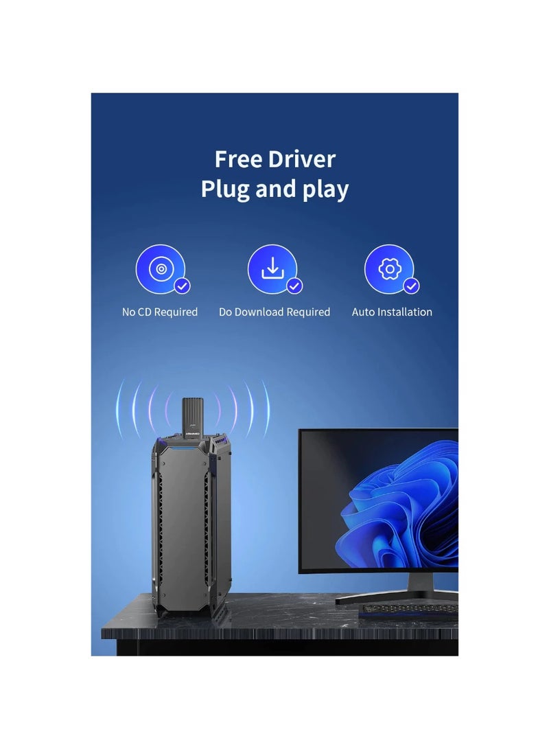 Comfast AX3000 WiFi 6 Wireless Adapter High Speed USB3.0 Network Card 3000Mbps Support OFDMA WPA3 For Desktop Laptop Win10/11 CF-970AX - Image 4